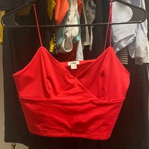 Bright red crop